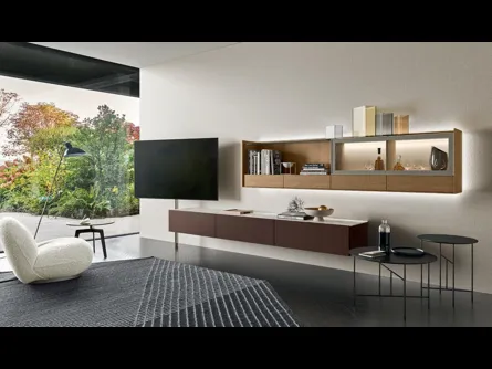 Mobile Porta Tv Cabaret Glass di Sangiacomo