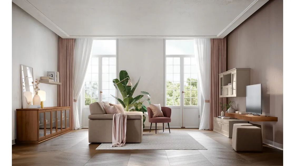 Parete Attrezzata Arcadia L011 di Colombini Casa