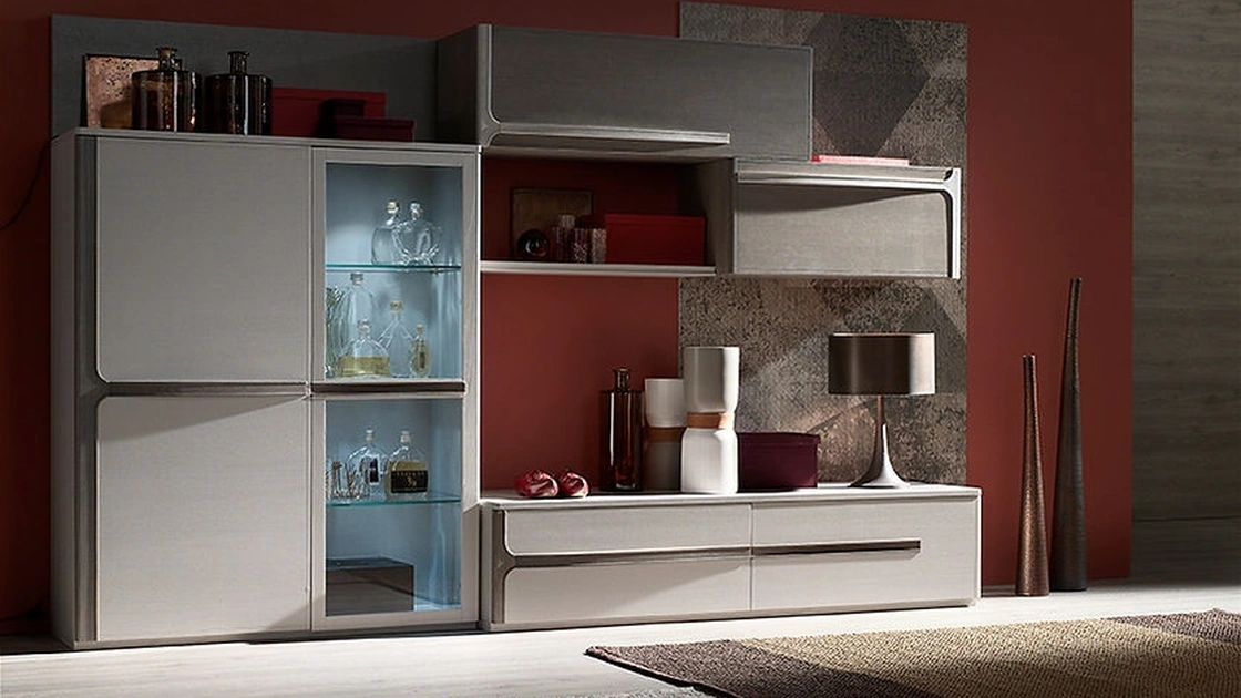 Parete Attrezzata Cleo 03 di Fasolin