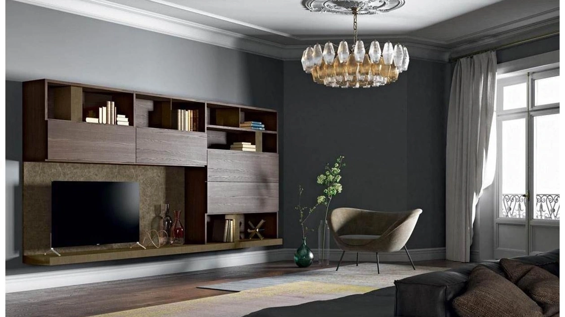 Parete Attrezzata Composizione Horizon 864 di Mobilgam