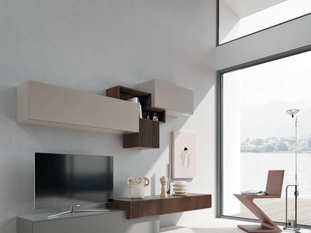 Parete Attrezzata Composizione Horizon 901bis di Mobilgam