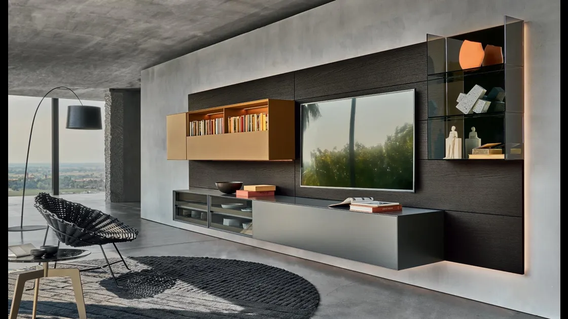 Parete Attrezzata Domino 04 di Sangiacomo