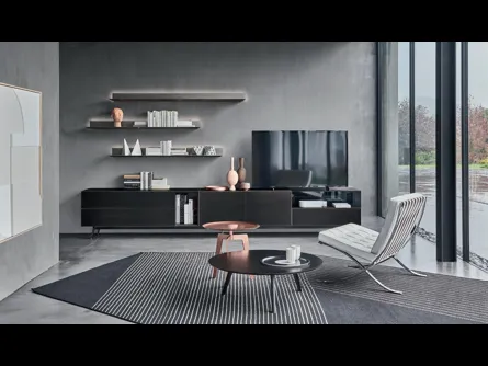 Parete Attrezzata Domino Vitrum di Sangiacomo