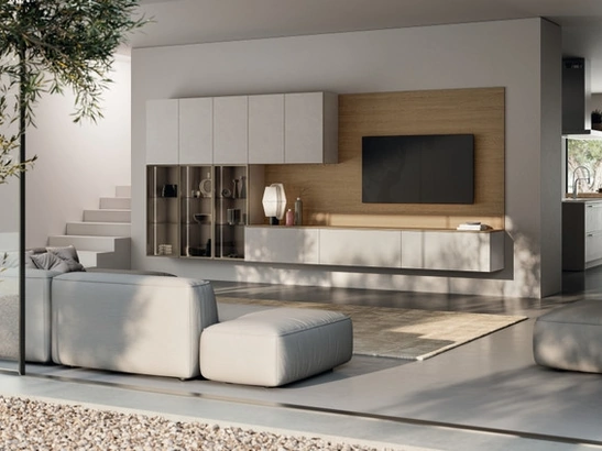 Parete Attrezzata sospesa Living Moda 01 di Scavolini