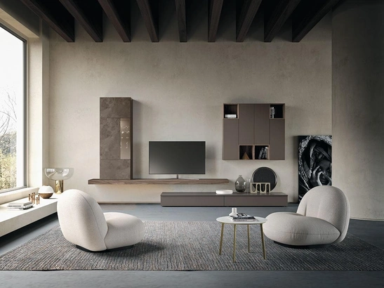 Parete Attrezzata Composizione Horizon 916 di Mobilgam