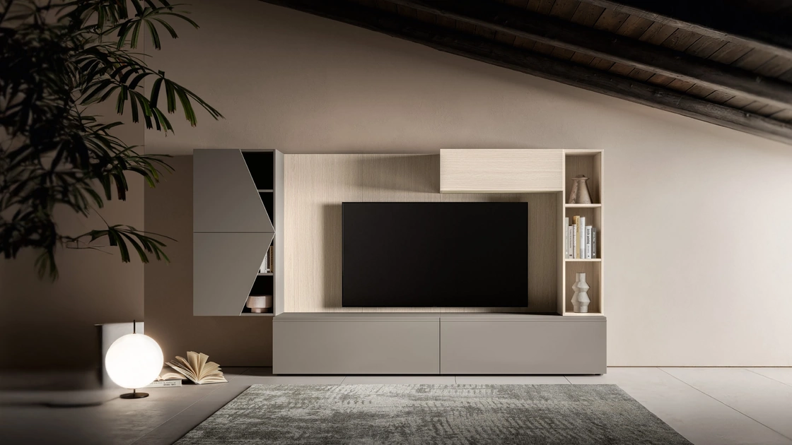 Parete Attrezzata Pratico PTG423 di SantaLucia