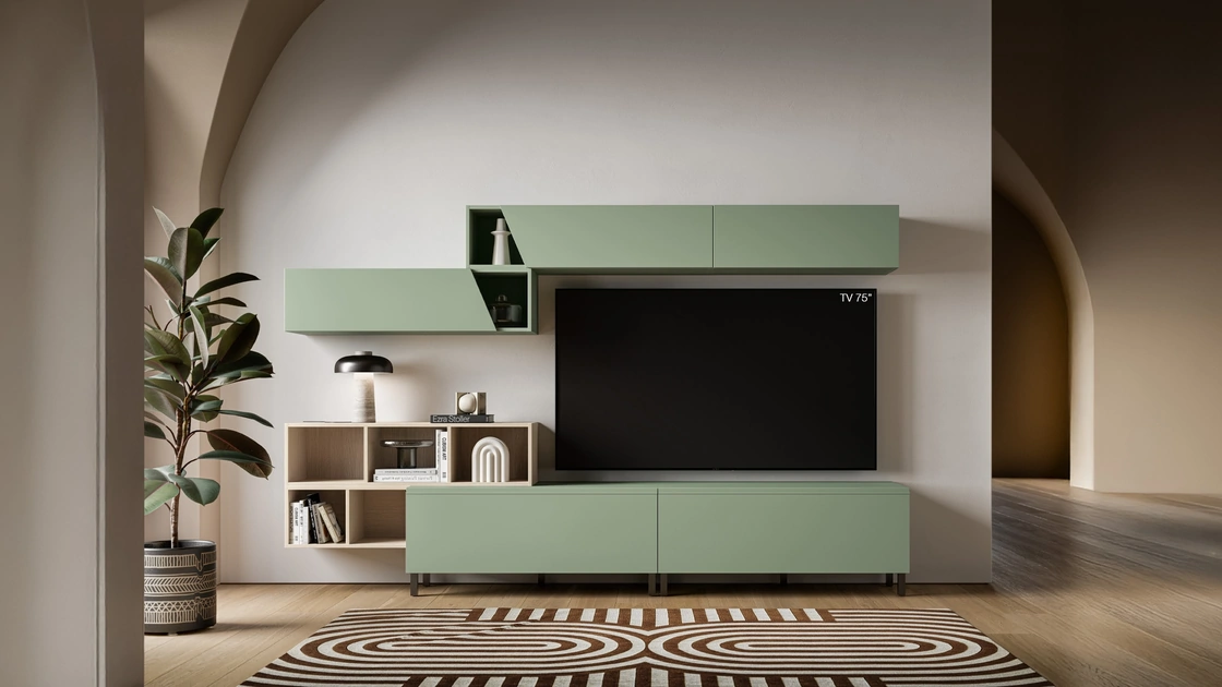 Parete Attrezzata Pratico PTG424 di SantaLucia