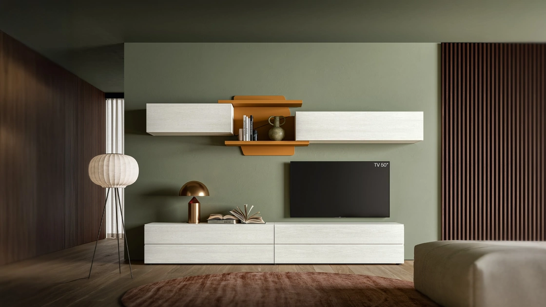 Parete Attrezzata Pratico PTG443 di SantaLucia