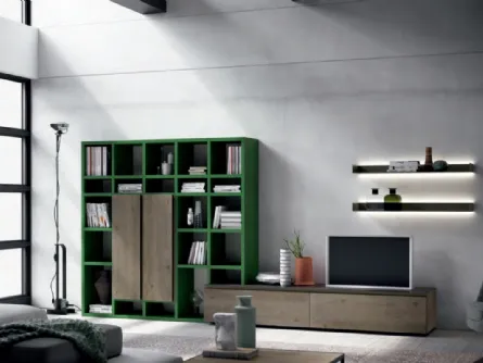 Parete Attrezzata Speed Up Comp 01 di Dall'Agnese