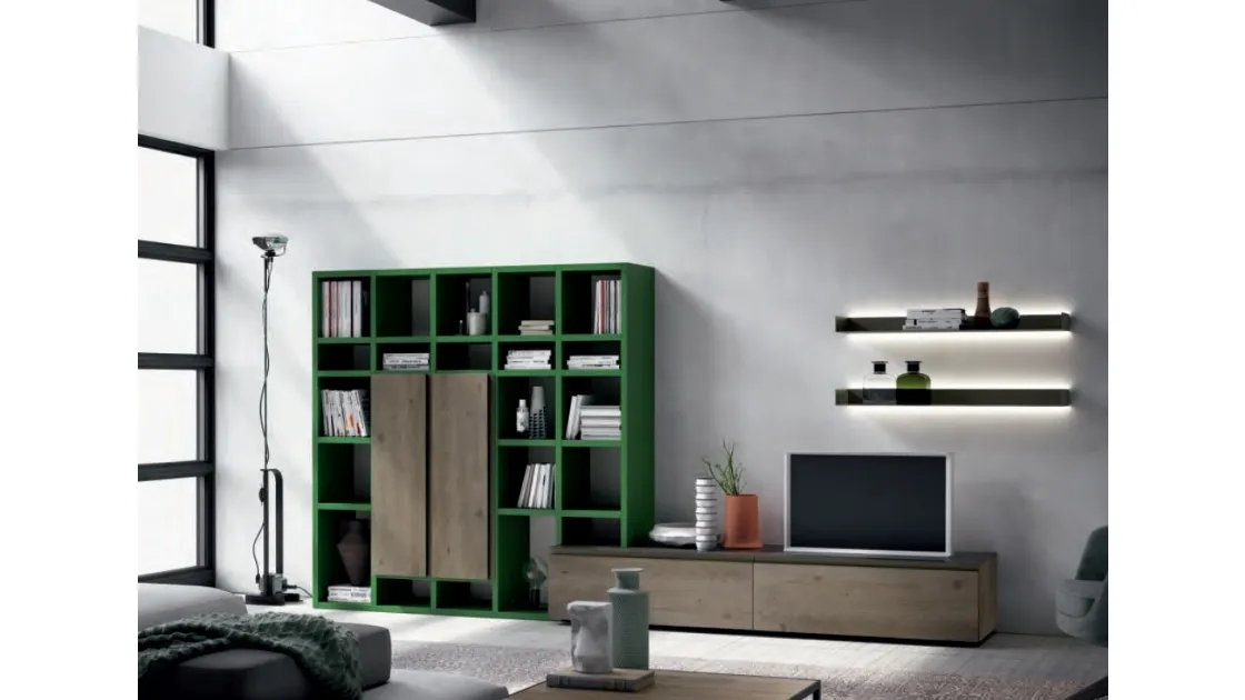 Parete Attrezzata Speed Up Comp 01 di Dall'Agnese