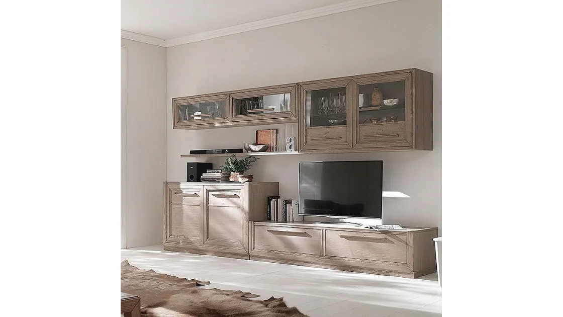 Parete Attrezzata Tea Y finitura Denver di Fasolin