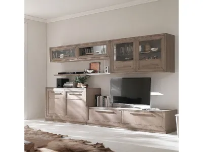 Parete Attrezzata Tea Y finitura Denver di Fasolin