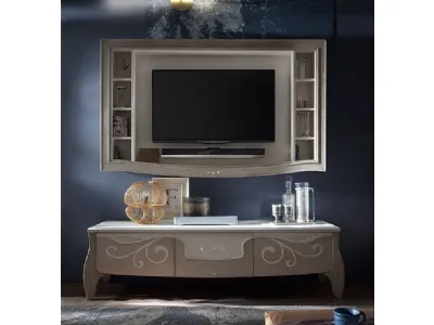 Parete Attrezzata Trésor TS3 Cipria e Gesso di Fasolin