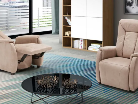 Poltrona in ecopelle Atene di Spaziorelax