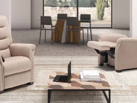 Poltrona in tessuto Firenze di Spaziorelax