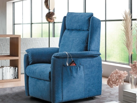 Poltrona Relax Lift Nicole in tessuto imbottito de Il Benessere