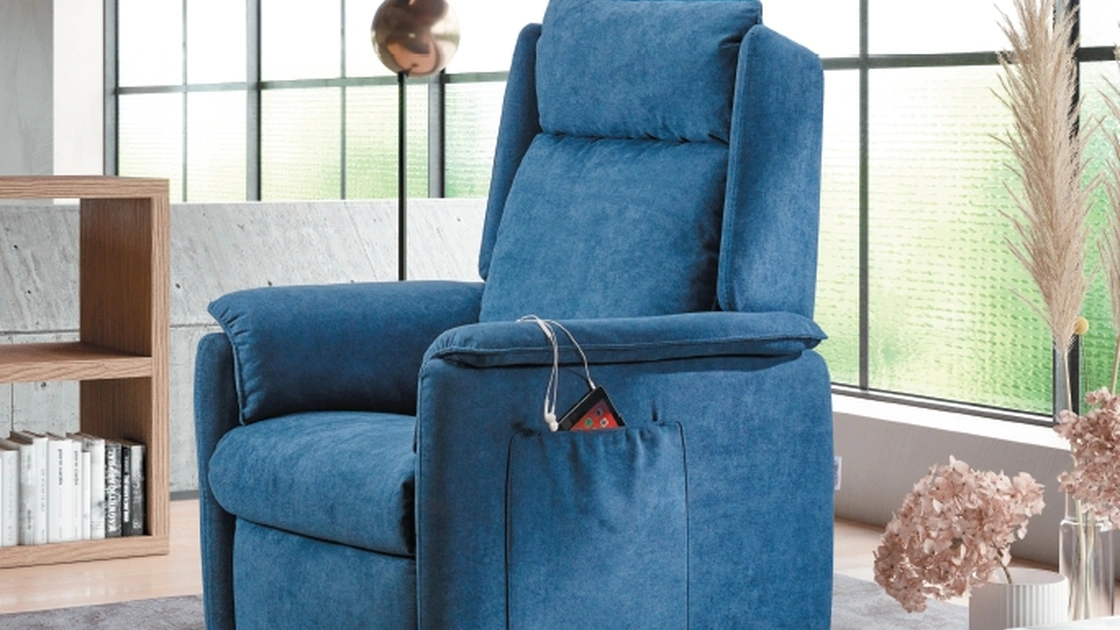 Poltrona Relax Lift Nicole in tessuto imbottito de Il Benessere