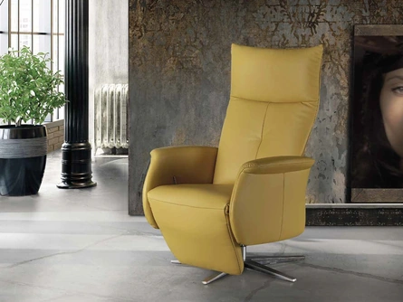 Poltrona Relax di design Nina in pelle de Il Benessere