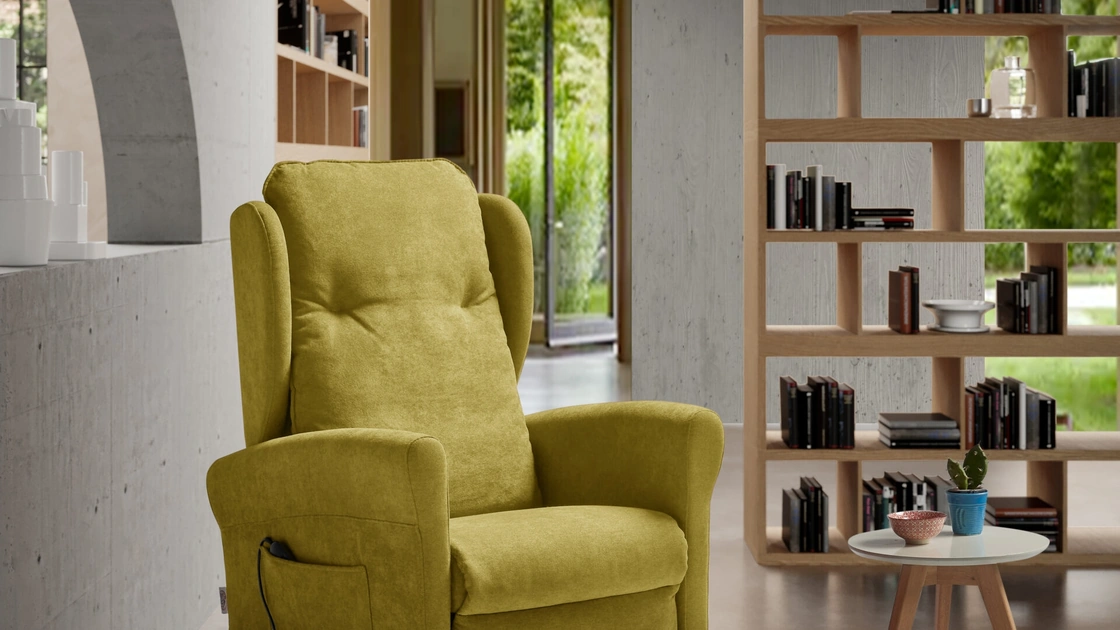 Poltrona Relax Lift Omega in tessuto imbottito de Il Benessere