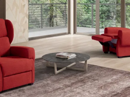 Poltrona in tessuto Oslo di Spaziorelax