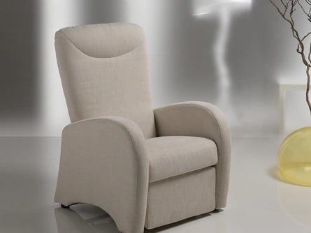 Poltrona Relax con movimento manuale Touring in tessuto de Il Benessere