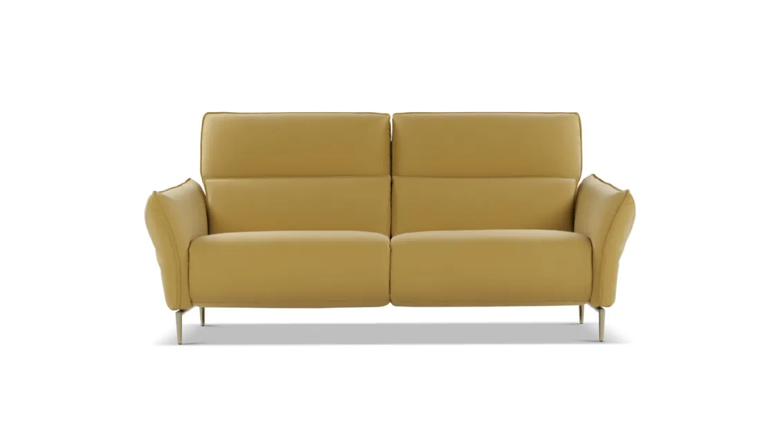 Divano lineare in pelle Funk di Nicoletti Home