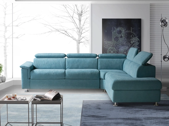 Divano Letto angolare con poggiatesta reclinabili di Miami Il Benessere