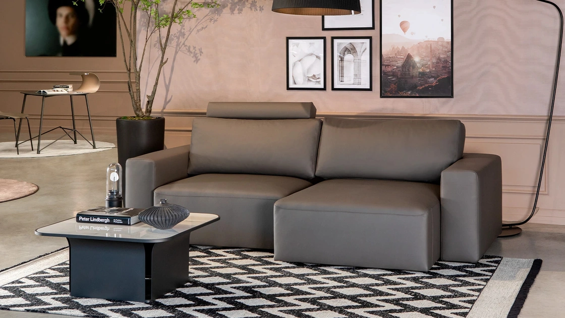 Divano lineare con sedute estraibili Moove di Tonin Casa