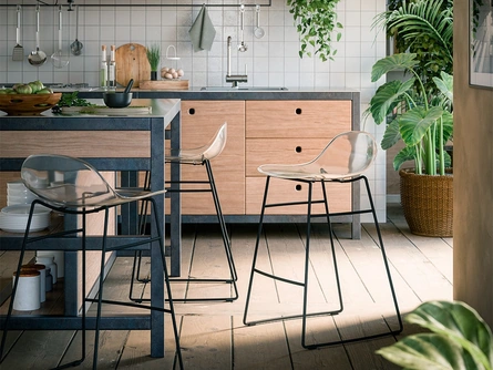 Sgabello Academy Trasparente di Connubia