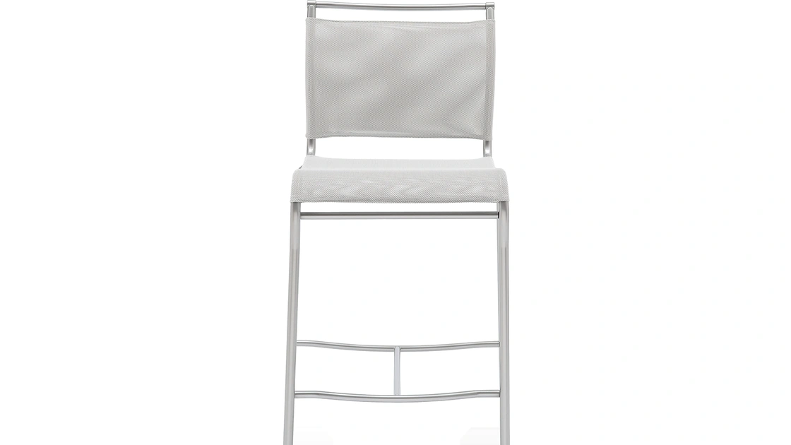 Sgabello Air in metallo e tessuto traspirante di Connubia