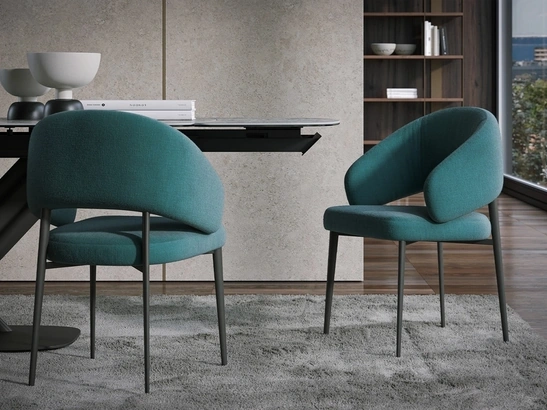 Sedia Astra in tessuto imbottito di Tonin Casa