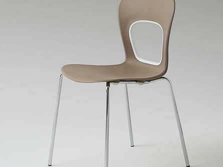 Sedia Blog in tecnopolimero con gambe in metallo di La Primavera