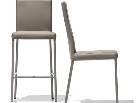 Sgabello in ecopelle e metallo Garda di Connubia