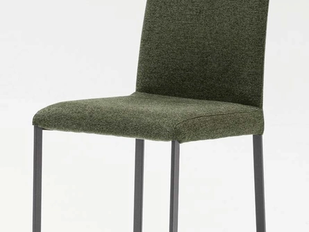 Sedia Roma in tessuto con gambe in metallo di La Primavera
