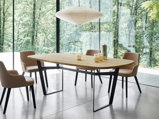 Sedia Eva in ecopelle con Braccioli di Sangiacomo