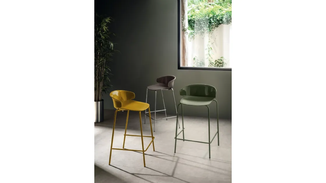 Sgabello Sixties in polipropilene di Scavolini