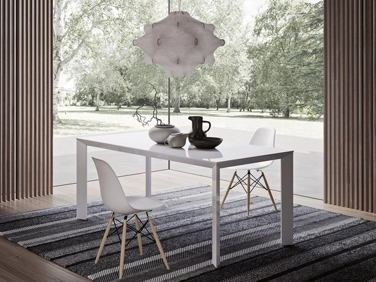 Tavolo Diamante Horizon in laccato lucido di Mobilgam