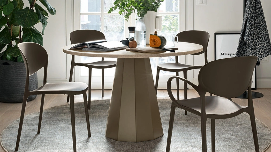 Tavolo rotondo Dix di Connubia