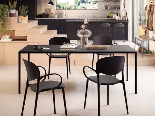 Tavolo rettangolare Iron di Connubia