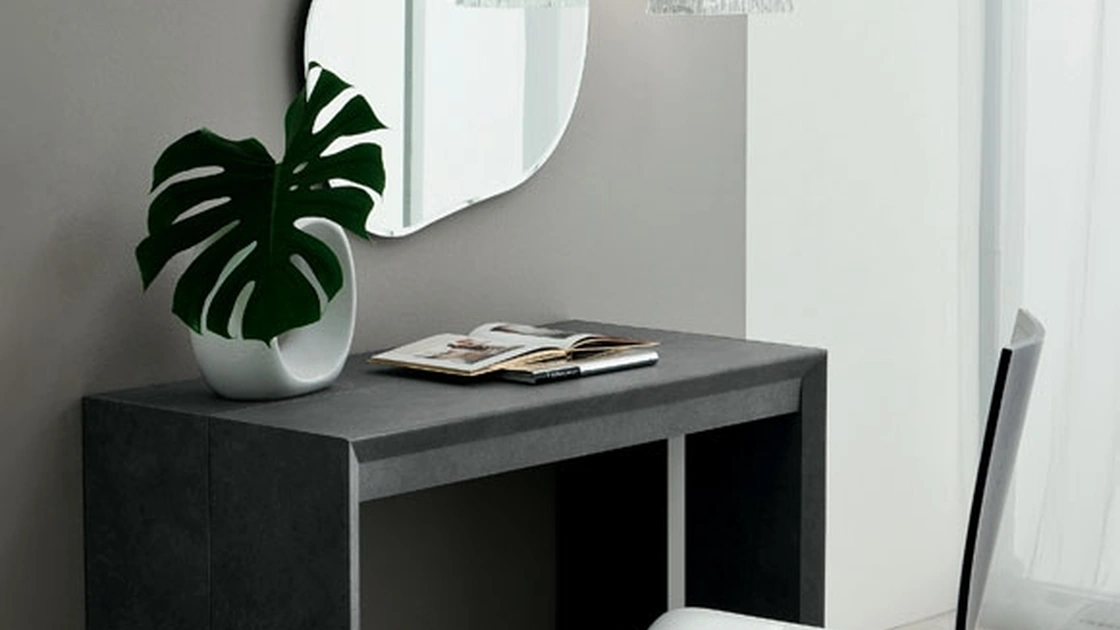 Tavolo consolle allungabile chiuso Paolo in laminato HPL di La Primavera