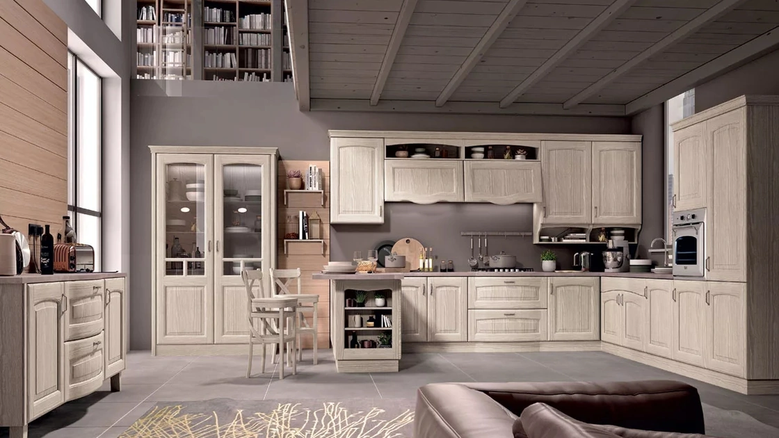 Cucina Classica con penisola Borgo 08 di Spar