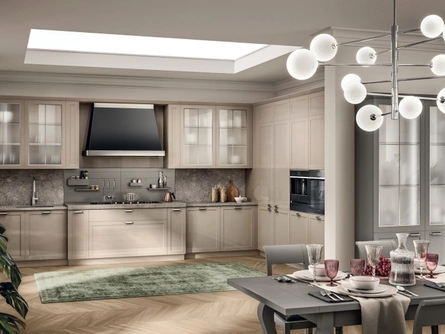 Cucina Classica angolare Carattere 04 in laccato lucido di Scavolini