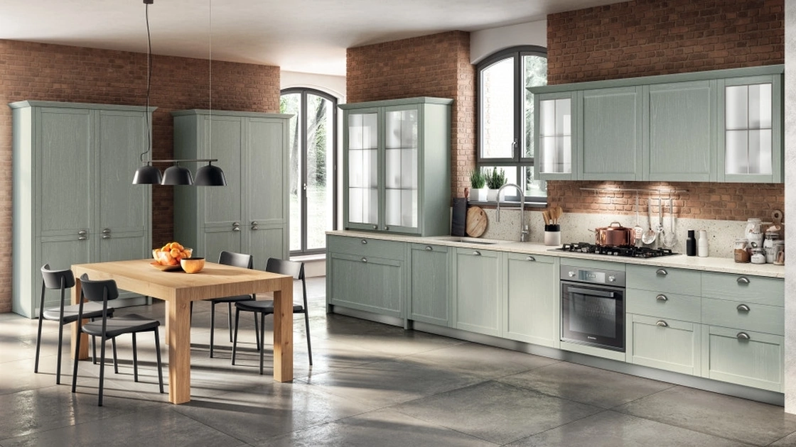 Cucina Classica lineare Carattere 05 in Frassino Capri di Scavolini