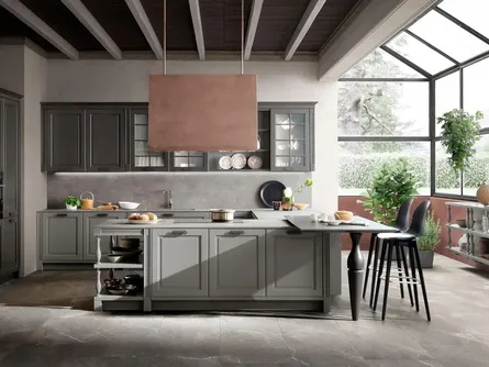 Cucina Classica con penisola Dolcevita 07 di Stosa