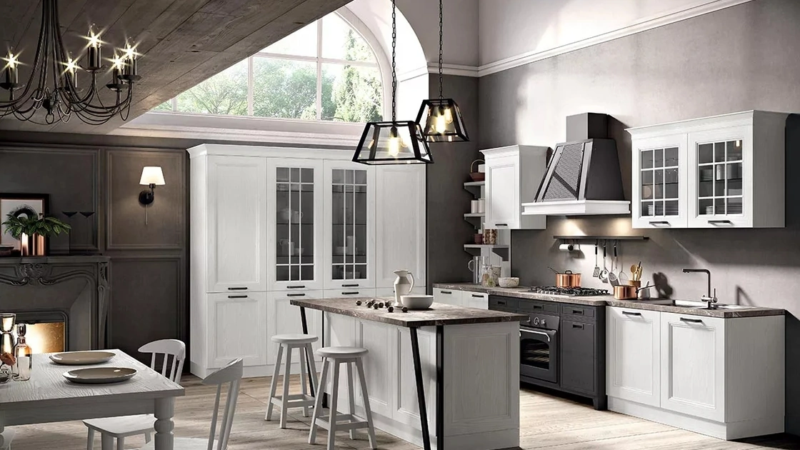 Cucina Classica con isola Maryland 04 di Spar