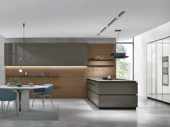 Cucina Moderna con penisola Aliant 03 di Stosa