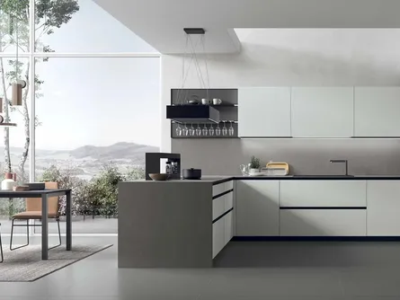 Cucina Moderna con penisola Aliant 14 di Stosa