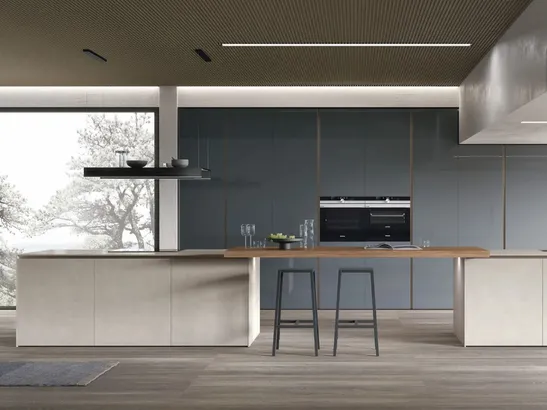 Cucina Moderna con doppia isola Aliant 04 di Stosa