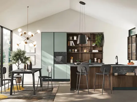 Cucina Moderna con penisola Art-Kaya 04 di Stosa