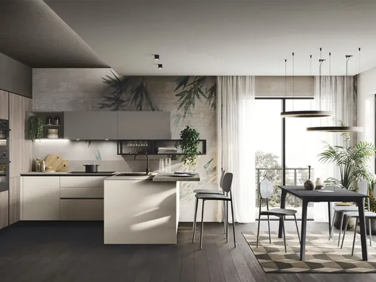Cucina Moderna con penisola Art-Kaya 05 di Stosa
